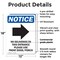 Signmission No Deliveries To This, 12 in W x Rectangle, Plastic OS-2PACK-NS-P-1218-V-14478 - alternate 2